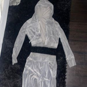 Velvet Grey Matching Tracksuit